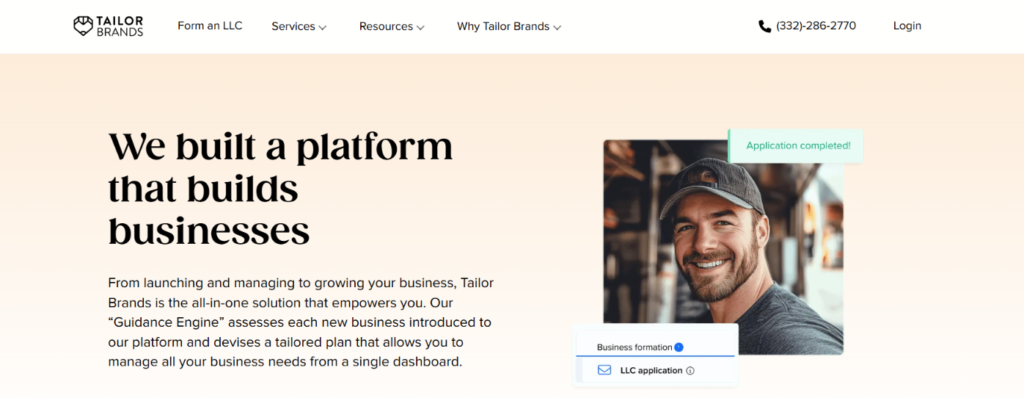 Tailor Brands official website with Tailor Brands Promo Code offers.
